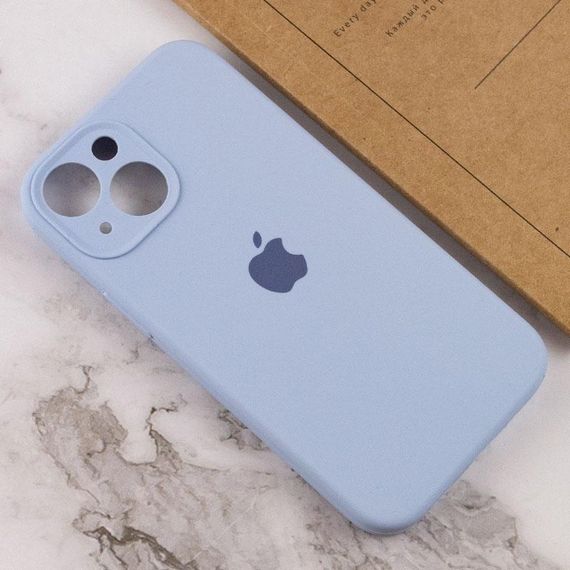 Чохол Silicone Case Full Camera Protective (AA) для Apple iPhone 15 Plus (6.7") Блакитний / Lilac Blue | Зображення 3