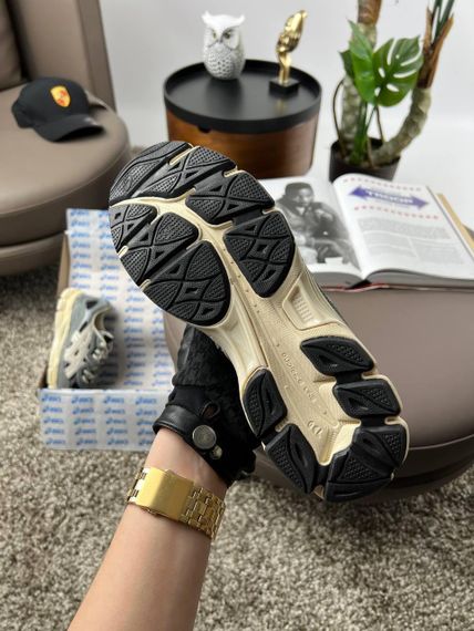 Чоловічі кросівки ASICS Gel-NYC Black Beige Grey весна / осінь A3485 45 28.5 | Зображення 6