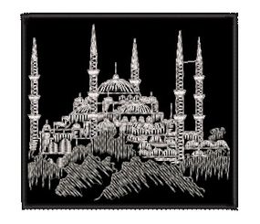 Шеврон Мечеть (білий)