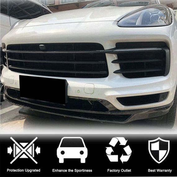 Накладка на передний лип (для Base 2018-2023, Карбон) для Porsche Cayenne 2018- гг | Зображення 2