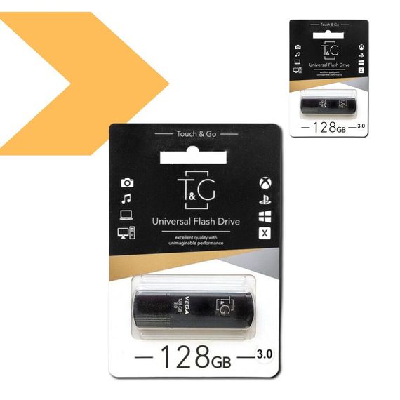 USB флеш-накопичувач T&amp;G 128GB Vega 121 USB 3.0 (40683-01_319) | Зображення 1