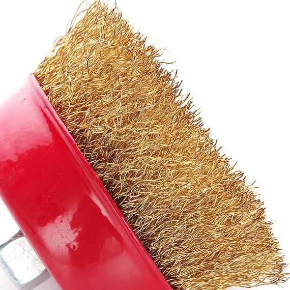 Щітка чаша латуновий дріт 75 мм (УШМ) APRO 8304251