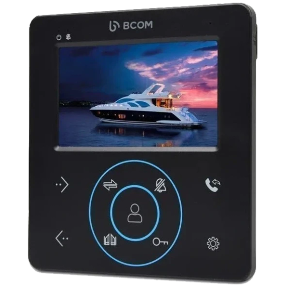 BCOM BD-480M Black Kit Комплект відеодомофона | Зображення 1