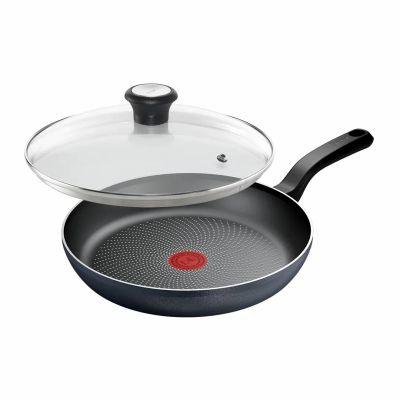 Сковорода Tefal So&apos;&apos; Light 28 см, алюміній, бакеліт, скло, чорний (H0560642_SET)