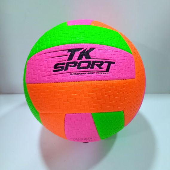 М'яч волейбольний C 44411 TK Sport, вага 300 грам, матеріал ТPU, балон гумовий (6900067444110) Вид 2