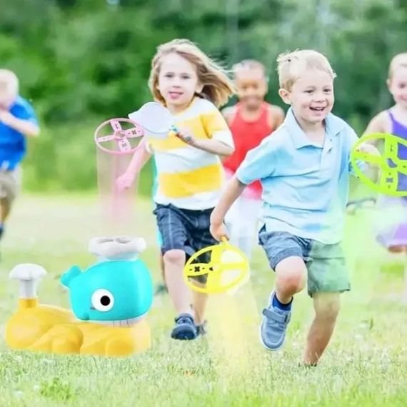 Интерактивная детская игрушка летающая тарелка фрисби Small Whale | Зображення 1