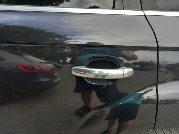 Накладки на ручки (4 шт., Нерж.) Італійська нержавійка, з чіпом для Ауди Q7 2005-2015 рр | Зображення 1