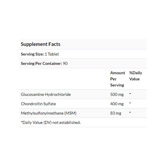 Препарат для суглобів та зв'зок Natrol Glucosamine, Chondroitin And MSM 90 Tabs NTL-00228 | Зображення 2