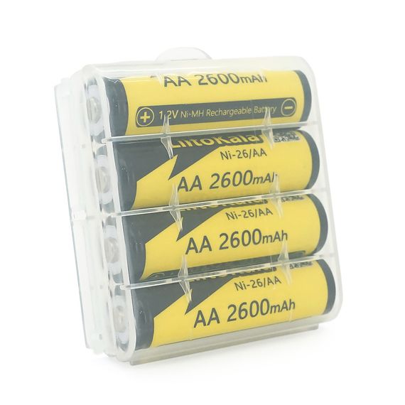 Аккумулятор LiitoKala Ni-26/AA 1.2V AA 2600mAh NiMH Rechargeable Battery, 4 штуки в shrink, цена за shrink | Зображення 2