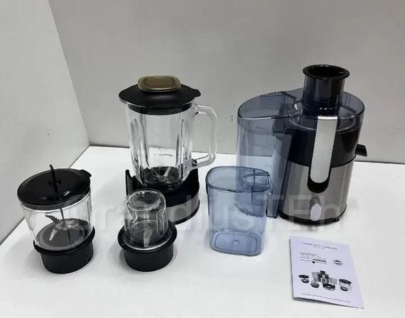 Електричний соковитискач 4в1 Zepline ZP-122 шнековий з реверсом, блендер, кофемолка, подрібнювач 3000Вт (47624-Z-122_1883) | Зображення 4