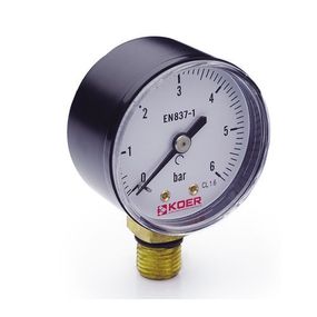 Манометр радіальний 502R 6 bar, D=50мм, 1/4'' KOER KR0208