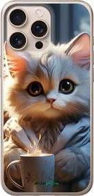 Чохол на iPhone 16 Pro Max Білий кіт "5646u-3706-2448"