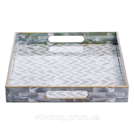 Набор прямоугольных подносов для подачи еды 2 (шт) 40×30×4 (см) HP-HK-16 | Зображення 2