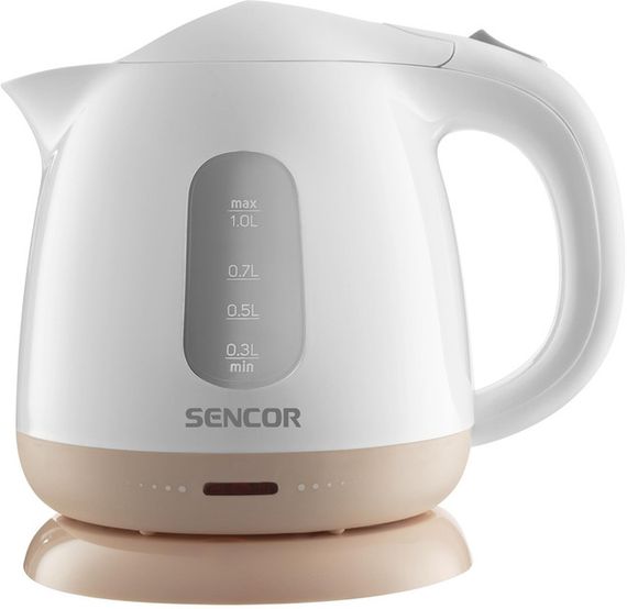 Електрочайник Sencor SWK 1102RS 1 л білий з бежевим