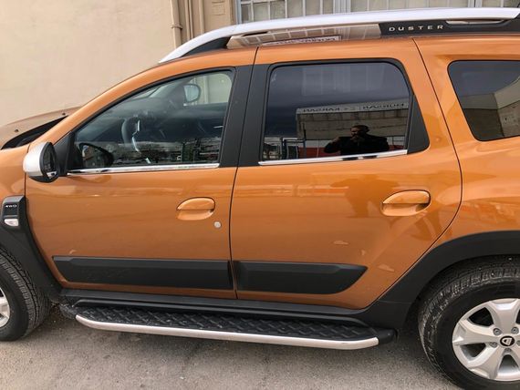 Нижня окантовка вікон (4 шт, нерж) OmsaLine - Італійська нержавійка для Renault Duster 2018-2024 рр | Зображення 3