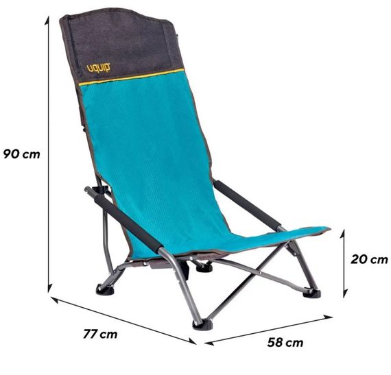 Крісло розкладне Uquip Sandy XL Blue/Grey (244030) (DAS303234) | Зображення 3