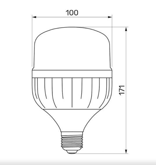 Лампа A100 30W E27 6500К 175-264 V LED Titanum | Зображення 2
