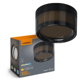 Світлодіодний світильник IP65 круглий VIDEX BHD01 9W 2400-3200-4300K Black