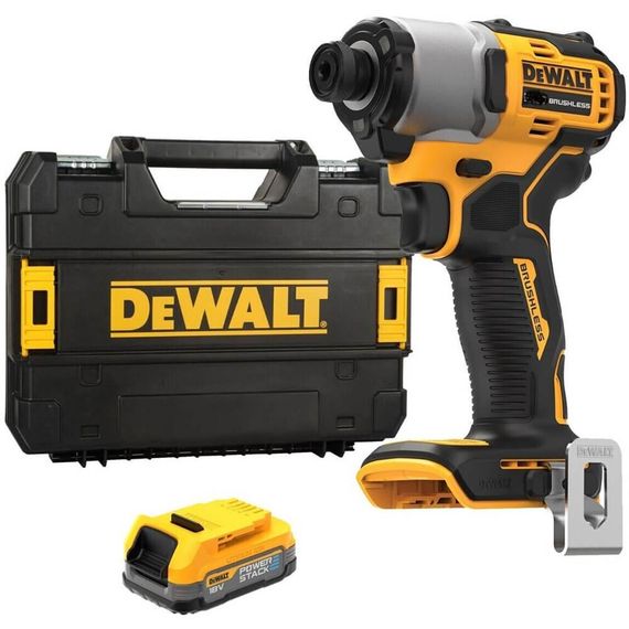 Шуруповерт ударный аккумуляторный бесщёточный 192Нм DeWALT DCF840E1T