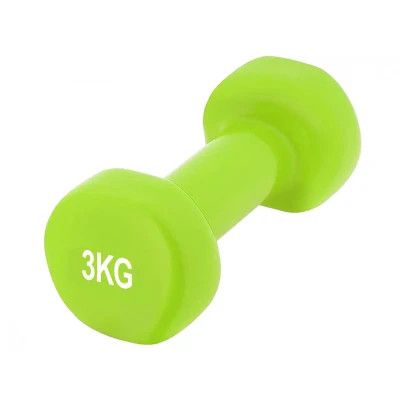 Гантель PowerPlay вінілові 4125 Achilles 2 х 3 кг Зелені (PP_4125_3kg_2in) | Зображення 2