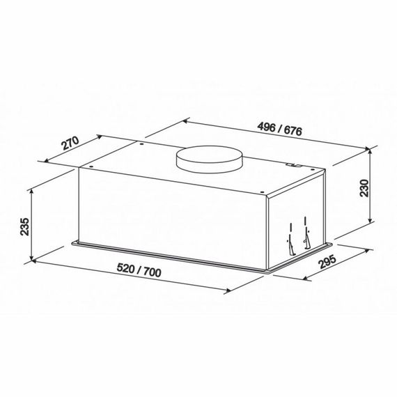 Витяжка кухонна Eleyus GEMINI 1200 LED 52 WH | Зображення 6
