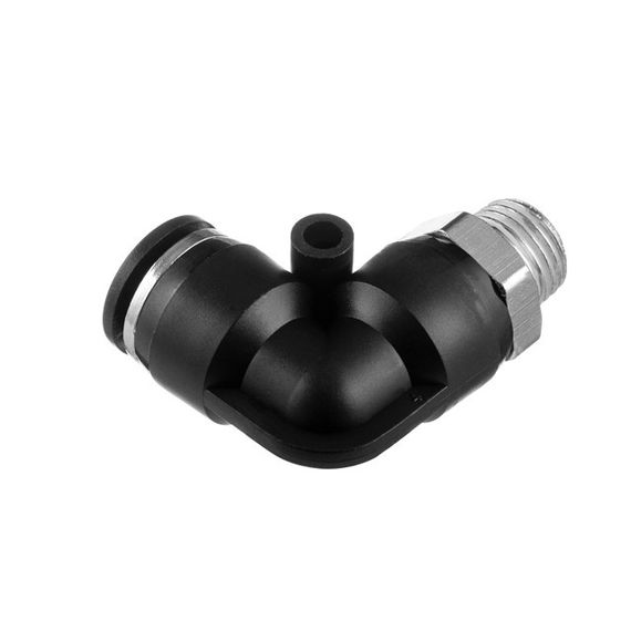 Цангове з'єднання L-подібне для поліуретанових та ін. шлангів 10 мм, 1/4" зовн. різьба INTERTOOL PT-2333 | Зображення 1