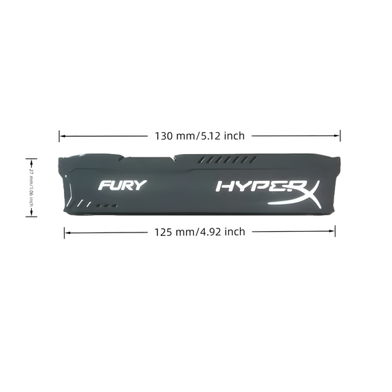 Радіатор охолодження для оперативної пам'яті DDR2 DDR3 DDR4 DDR5 алюмінієвий black | Зображення 6