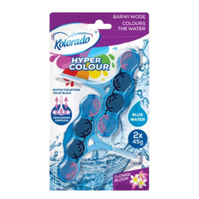 Блок туалетний Hyper Color Квітковий синій 45гр 2шт KOLORADO