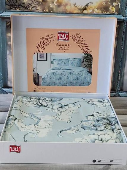 Постільна білизна Tac Minna Сатин Євро розмір