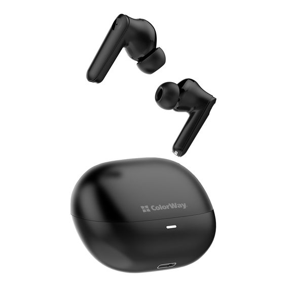 Навушники ColorWay Slim TWS-1 Earbuds Long Life Black (CW-TWS1BK1) | Зображення 4