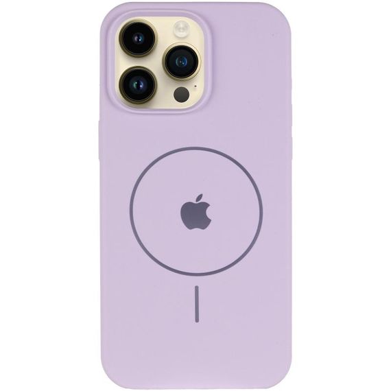 Чохол Silicone Case Full Protective (AA) V2 with MagSafe для Apple iPhone 12 Pro / 12 (6.1") Бузковий / Lilac | Зображення 1