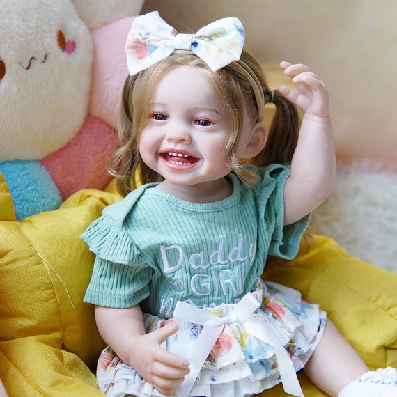 Силиконовая Коллекционная Кукла Реборн Reborn Девочка Ванесса Полностью Анатомическая ( Виниловая Кукла ) Высота 55 см | Зображення 2