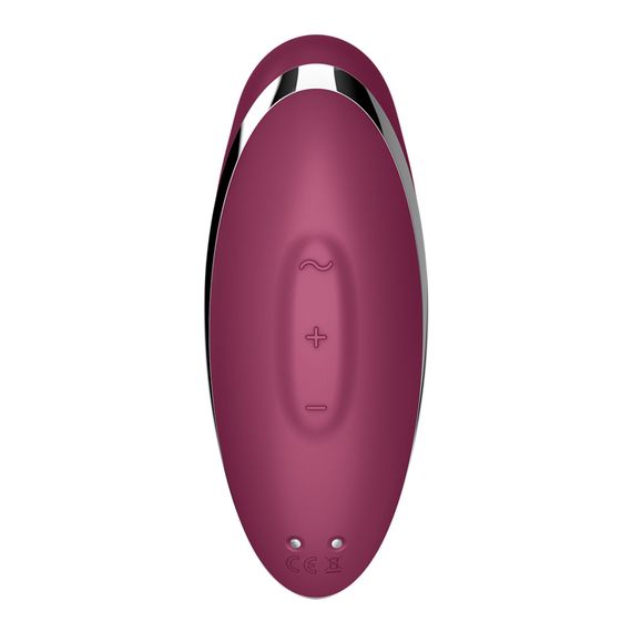 Вибростимулятор-пульсатор Satisfyer Tap & Climax 2 Red, эффект постукивания пальцем | Зображення 5