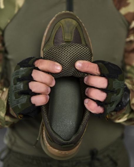 Тактичні літні кросівки сітка Eхtreme Olive олива | Зображення 1