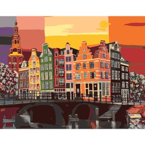 Картина по номерам Rosa Start Colorful Amsterdam 35 х 45 см (4823098538509) - Топ Продаж!