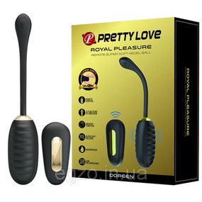 Віброяйце з рельєфним дизайном PrettyLove "ROYAL PLEASURE" з пультом ДУ "BI-014711W sexstyle