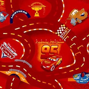 Ковер в детскую для мальчика WORLD OF CARS 10