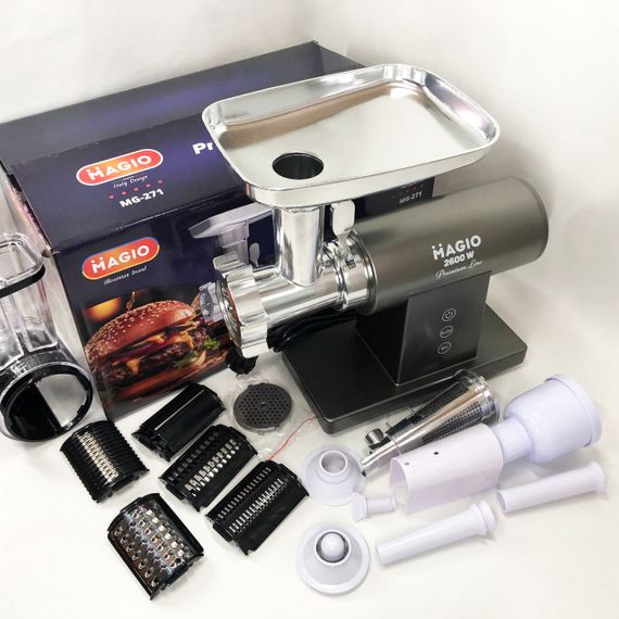 М'ясорубки з реверсом MAGIO MG-271, М'ясорубки для ресторанів Електрична універсальна 'ясорубка VU-60 | Зображення 2