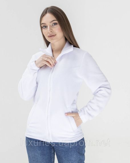 Жіноча флісовка тепла, Флісовка жіноча, Толстовка тепла жіноча, українська суперякість Жіночий, Білий