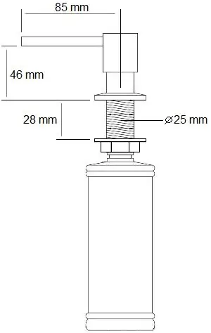 Дозатор для мила Fabiano FASD 41 Inox 8241.401.0045 | Зображення 5