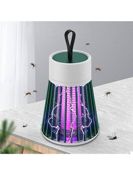 Пастка-лампа від комах Mosquito killing Lamp YG-002 від USB з LED підсвічуванням Зелена | Зображення 3