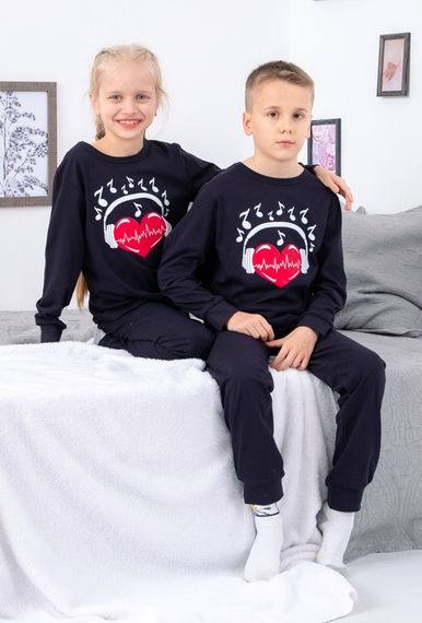 Піжама дитяча "Family look" Носи своє 128 Синій (p-13442-149856) | Зображення 1