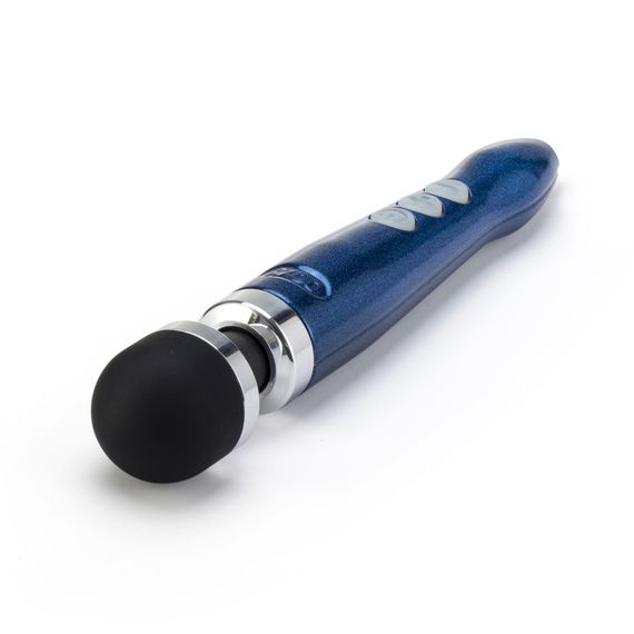 Вібромасажер DOXY Die Cast 3R - Blue Flame, дуже потужний, перезаряджуваний, металевий корпус | Зображення 1