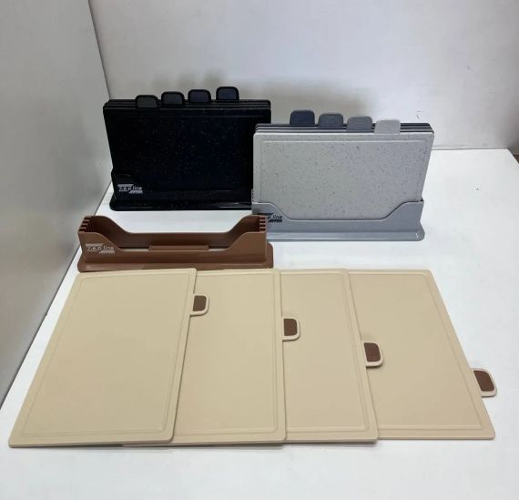 Кухонний набір дощок Zepline ZP-00220 5 предметів із підставкою сірий | Зображення 2