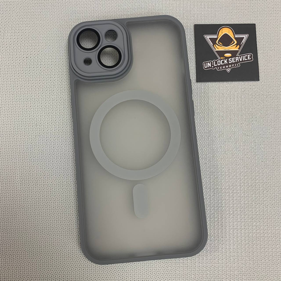 Чохол для iPhone 13 TPU Матовий MagSafe Захист камери Сірий