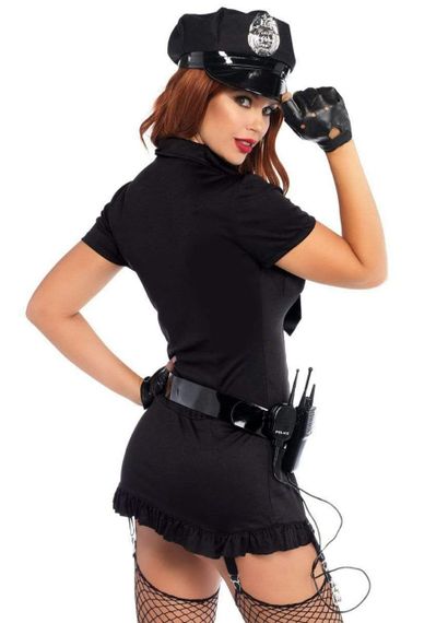 Еротичний костюм поліціянтки Leg Avenue Dirty Cop M/L, 6 предметів Sex Aura | Зображення 1