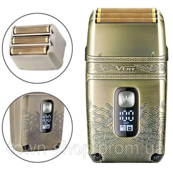 Профессиональная электробритва Шейвер VGR V-335 Shaver с тремя ножевыми блоками | Зображення 1