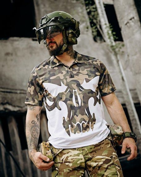 Милитари поло футболка jblivion punisher mtk ПП7496 | Зображення 2