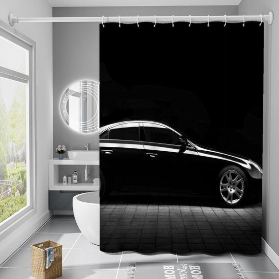Шторка для ванної та душу з кільцями Bathlux 60310 водовідштовхувальна 180x180 см | Зображення 2