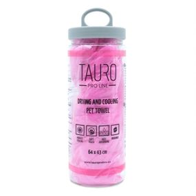Полотенце для собак и котов Tauro Pro Line, 64 х 43 см, розовый